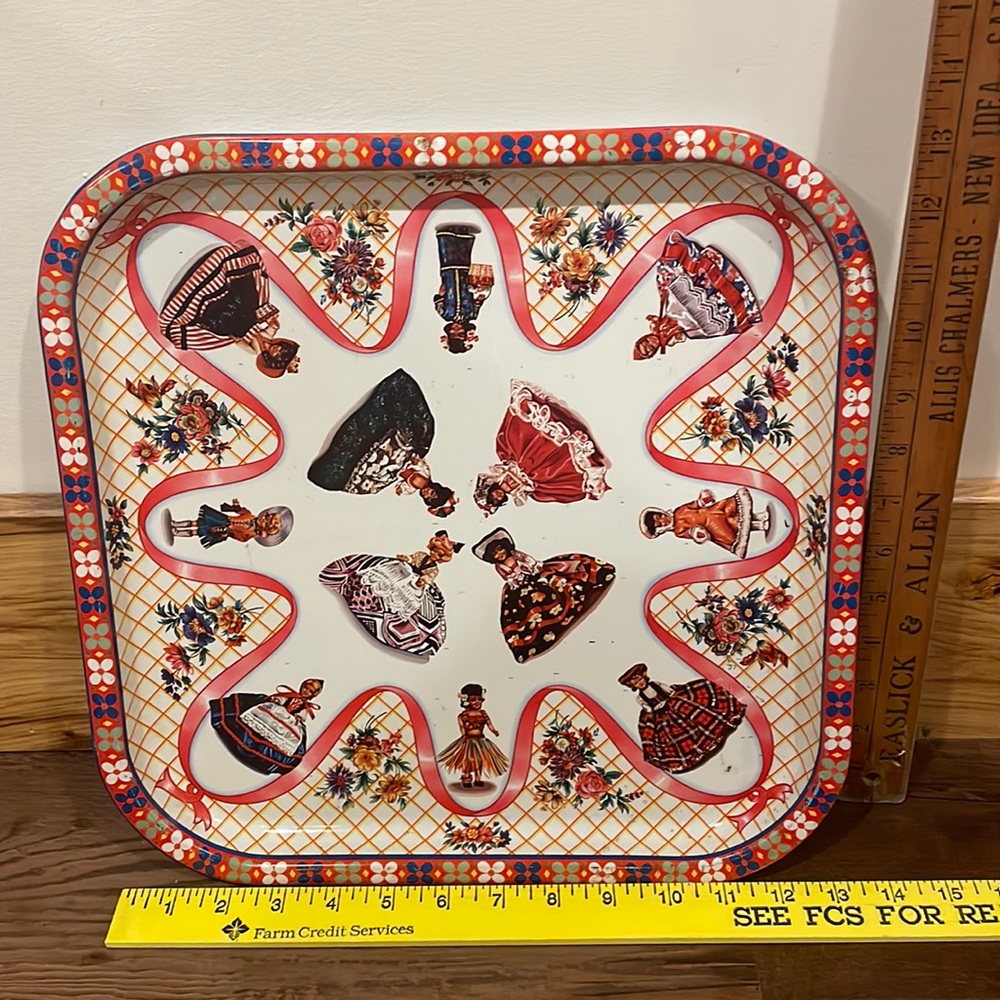 Vintage Metal Decorative Tray
